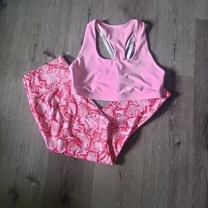 Fabletics Powerhold sports bra and capri set